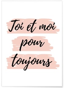 Affiche Toi et Moi | A3 : 29,7x42cm