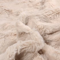 Tissu Fausse fourrure Lincia Ecru