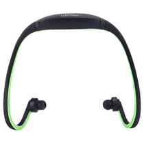Casque Sport Étanche Sans Fil Avec Radio FM Et Carte SD Pour Smartphone Vert YONIS