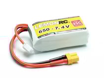 Batterie LiPo 2S LemonRC 650mah - 7.4V (35C) XT30