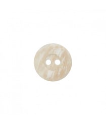Carte de 4 boutons imitation bois en polyester 2 trous 15mm - Prym Beige Camel ecru