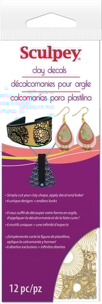Décalcomanie transfert pour pâte polymère (Fimo Sculpey...)