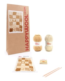 Kit Tricot Couverture Faustine ECRU TU