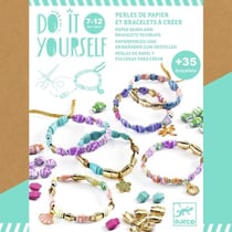 Perles papier et bracelets à créer Chics et dorés - Do it Yourself Djeco