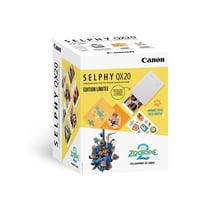 Kit Imprimante Photo Canon Selphy QX20 Edition Zootopie 2 Blanc Sable + Papier XS-20L + 2 carnets + Stickers