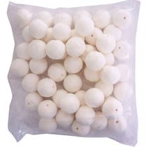 Boules cellulose blanches ø3cm (50 pièces)