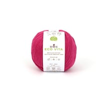 DMC - Fil Coton Recyclé Eco Vita 3mm 100g Tricot et Crochet Col. 155 rose