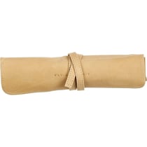 Trousse - Beige - Ronde - En rouleau - Cuir véritable - Flying Spirit - Clairefontaine