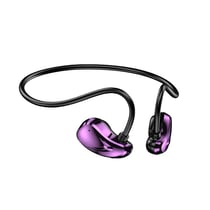 Casque Sport Bluetooth Sans Fil Conduction Ouverte Son HIFI Micro Intégré Violet 2 YONIS