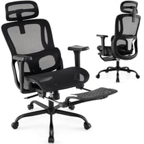 Fauteuil de bureau ergonomique 75 x 66 x 113-120 cm avec appui-tête