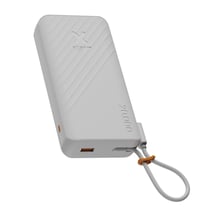 Xtorm Batterie Externe 20000mAh Charge Rapide 30W avec Câble USB-C Intégré Blanc