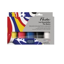 Peinture vinylique - Extra-fine - Coffret 5 couleurs - Tubes 80ml - Lefranc Bourgeois
