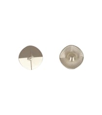 Bouton métal perle blanc