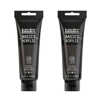 Lot de 2 tubes de Peinture Acrylique - Noir de Mars - Liquitex Basics
