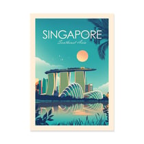 Affiche 30x40 cm - Singapore - Studio Inception