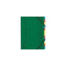 Trieur 12 Compartiments Vert - Exacompta