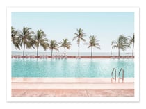 Affiche 30 x 40 cm - Pool by the sea - Manjik Pictures