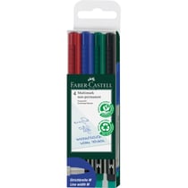 4 feutres - Non permanent - Pointe moyenne - Faber-Castell - Multimark