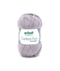 Fil à tricoter COTTON FUN - Gründl - certifié Oeko-Tex 27 Gris