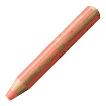STABILO Crayon multi-talents woody 3en1, rond, rouge pastel