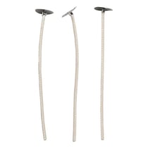 50 Mèches à bougie cirées - 10 cm x 2 mm