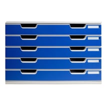 Module de classement Modulo Office 5 tiroirs A3 - Bleu - Exacompta