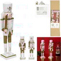 Décoration Casse-Noissette Blanc et Doré