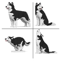 Chien Husky (4 en 1) noir Taille standard | JEKCA | 14 ans et +