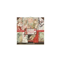 Pochette de 10 feuilles recto verso Oriental Garden Stamperia