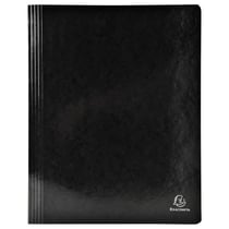 Chemise à lamelle carte lustrée pelliculée 355gm2 Iderama - A4 - Noir - x 25 - Exacompta