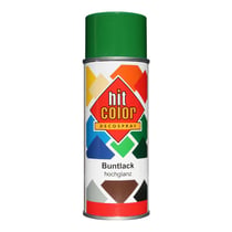 Spray de peinture - Vert émeraude - RAL6001 - Brillant - Décoration - Tous supports - Hit Color - 400ml