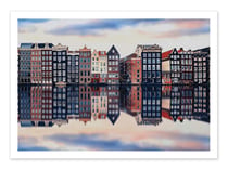 Affiche 30 x 40 cm - Damrak Amsterdam - Manjik Pictures