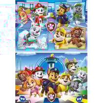 Puzzle pat patrouille quartier general et en missions - 2 x 60 pieces - clementoni - 21617