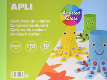 Bloc de carton 10 feuilles couleurs - Apli Agipa - Vert