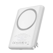Jaym Powerbank 5000mAh MagSafe Induction 15W avec Port USB-C 20W et Fonction Stand Blanc