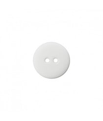 Carte de 3 boutons Polyester Blanc 23mm - Union Knopf Blanc