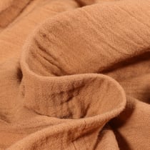 Tissu Double gaze grande largeur uni Camel