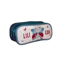 Trousse rectangulaire Lili Lou – Beige – LILI LOU – 2 compartiments