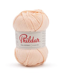Fil coton à tricoter PHIL COTON 3 - Phildar - PPSC - certifié Oeko-Tex PEAU