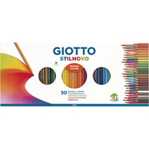 Crayons de couleur - Enfant - Coloriage - 50 couleurs - Coffret - Giotto - Stilnovo