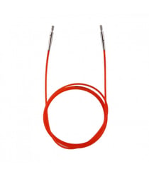 Cable Rouge 100cm aigu. circulaires/crochet interchangeables - Knitpro 100 Cm rouge