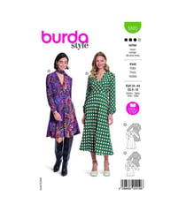 Patron Burda 5885-Robe taille n°FR 36-46