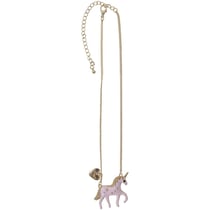 Collier Licorne Rose/Or