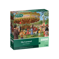 Puzzle Falcon Jumbo 1000 pièces « Le Carrousel » – Fête foraine