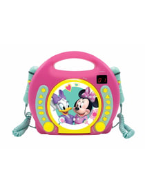 Lecteur CD portable avec 2 microphones Disney Minnie