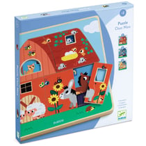 Chez Moo puzzle à trois niveaux - 12 pcs - Djeco
