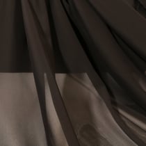 Tissu Mousseline uni Noir