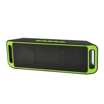 Enceinte Bluetooth Portable Multifonction Avec Appel Mains Libres Et Radio FM Vert YONIS