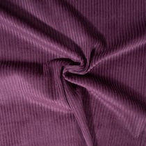 Tissu Velours Grosses côtes Prune