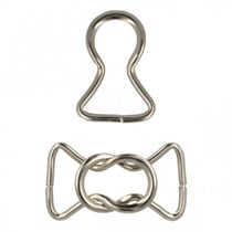 Lot de 2 sets clip ceinture et bagagerie en métal 2,8cm